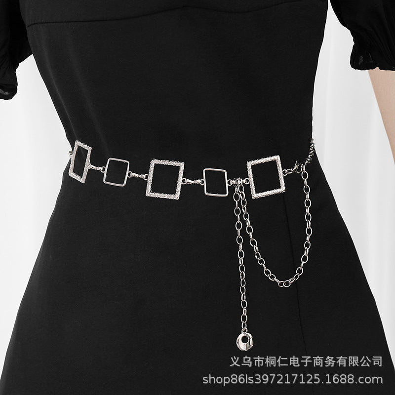 Heart Chain Waist Belt for Women's Summer Dress