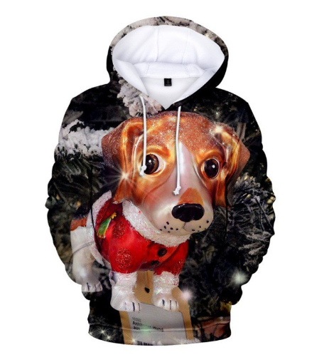 Christmas Snowman Digital Print Hoodie for Men & Women | Streetwear