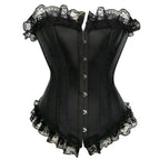 Vintage Lace Bustier with Bow for Show Girls