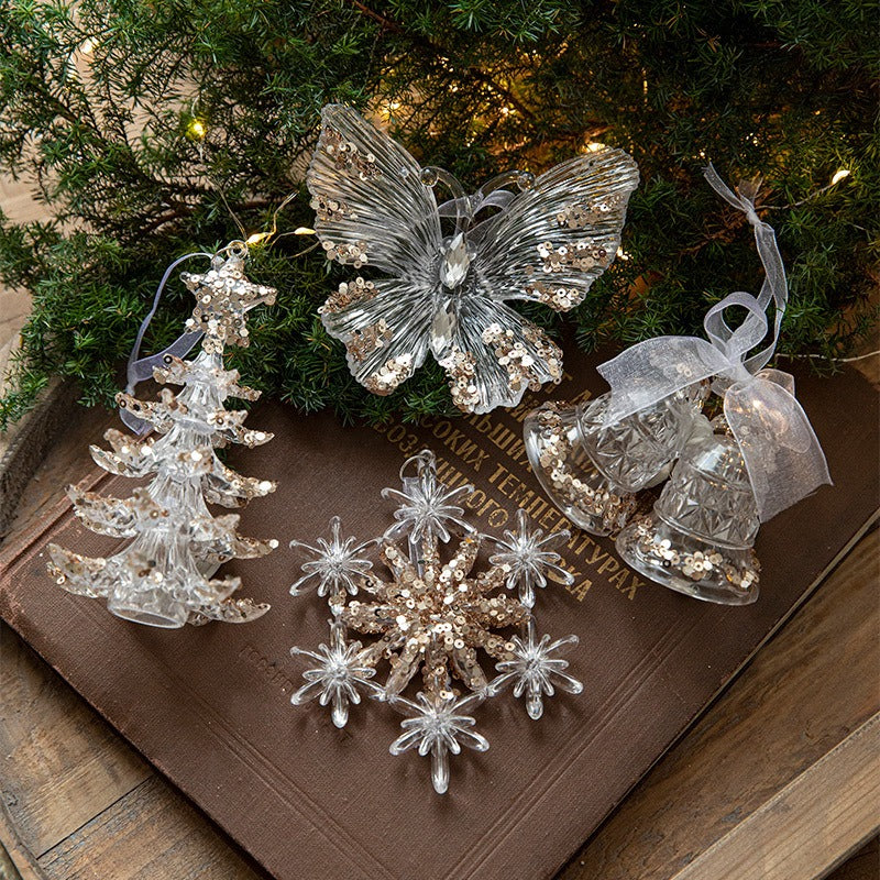 Acrylic Christmas Sequin Pendant