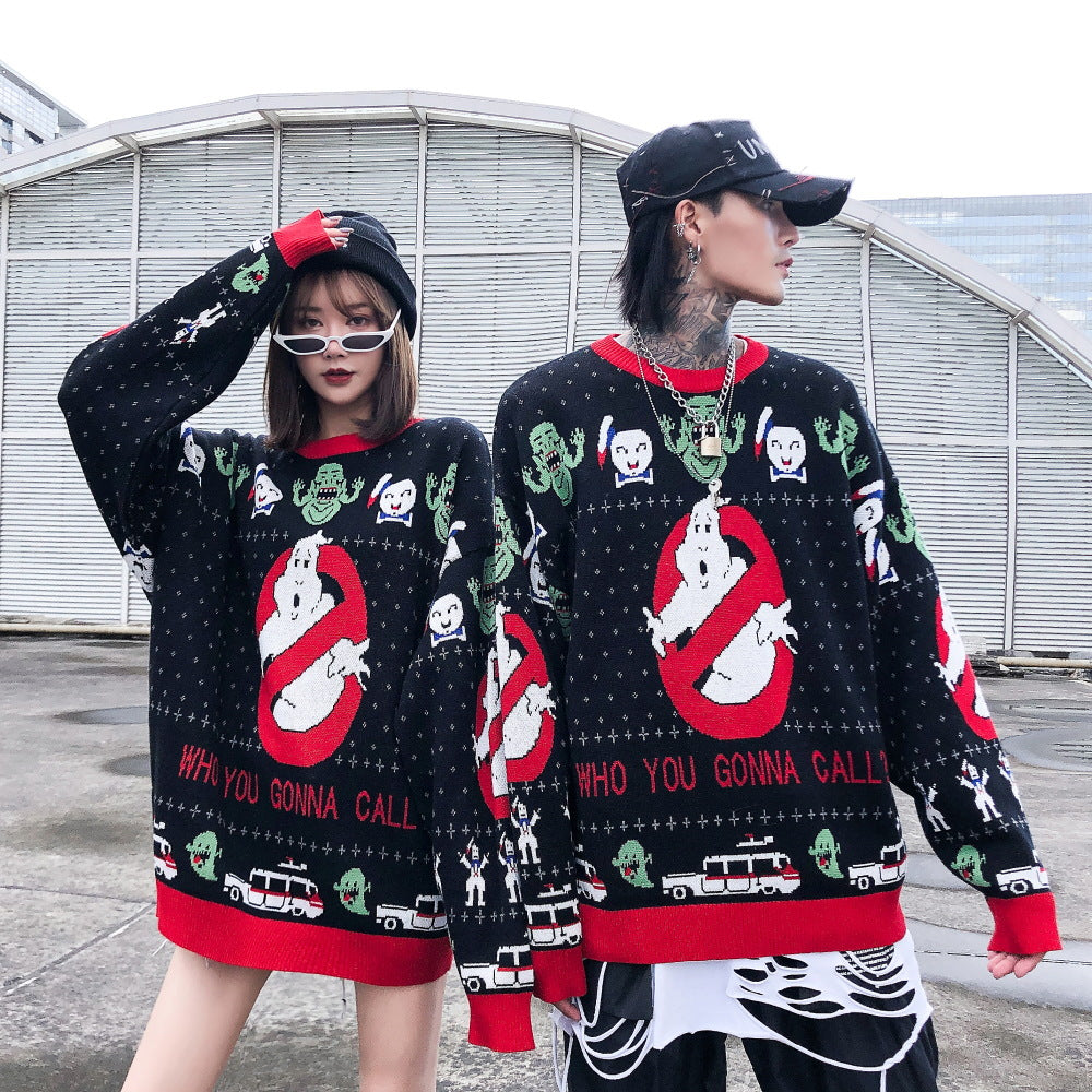 Casual Retro Hip-Hop Christmas Sweater for All