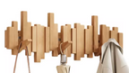 Wooden Piano Coat Rack (One Set)