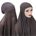 Ladies Chiffon Turban Scarf Set