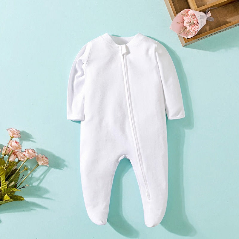 Baby Long Sleeve Zipper Bodysuit Creeper