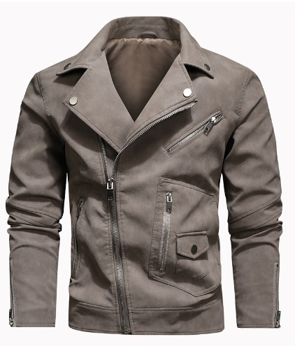 Men's Winter Leather Biker Jacket 2022