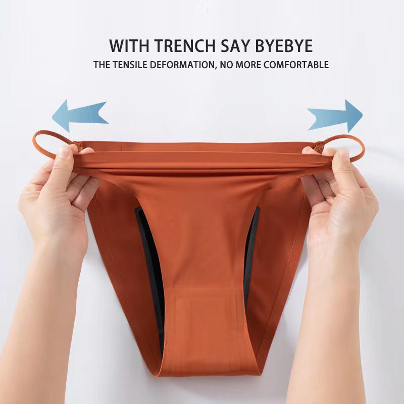 Thickened Ice Silk Seamless Women's Thong Underwear