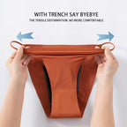 Thickened Ice Silk Seamless Women's Thong Underwear