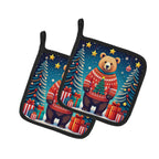 Bear Christmas Pair of Pot Holders