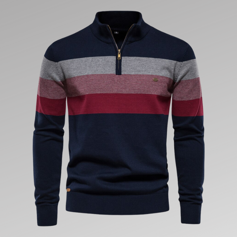 New Men's Stand Collar Sweater from Europe and America