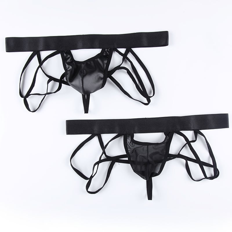 Breathable Low Waist Double-Thong Hip-Lifting Pants