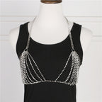 Rhinestone Body Chain Bra Harness
