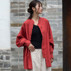 Chinese Style Harakuju Women's Vintage Summer Cardigan