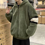 2021 Men’s Thick Lamb Wool Zipper Pullover Coat | Streetwear