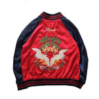 Harajuku Lovers Reversible Bees Embroidery Bomber Jacket