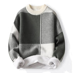 Men's Plus Velvet Padded Long Sleeve Sweater Top