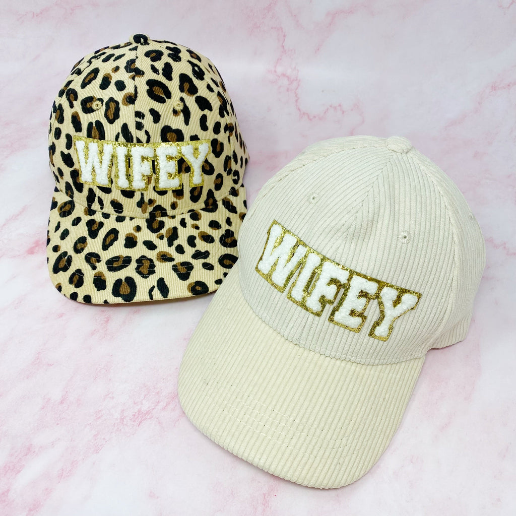 Wifey Corduroy Ball Cap | Embroidered Cap