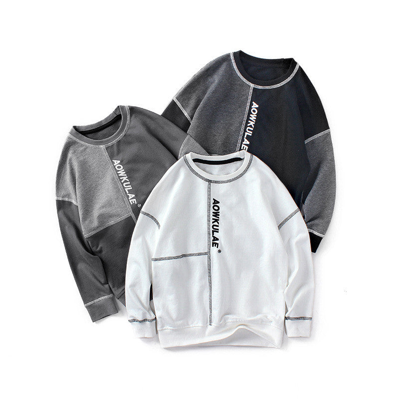 Boys Sweater with Contrasting Stitching Pullover | Streetwear