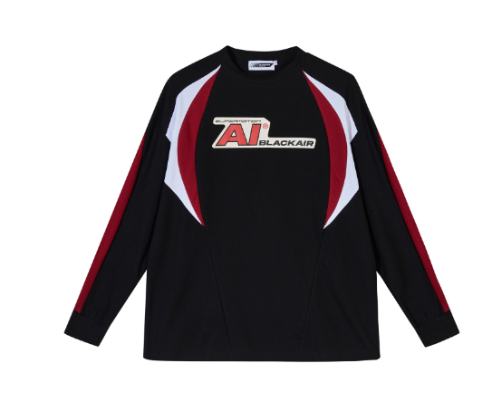 Casual Long Sleeve Sweatshirt with Letter Stitching | Streetwear