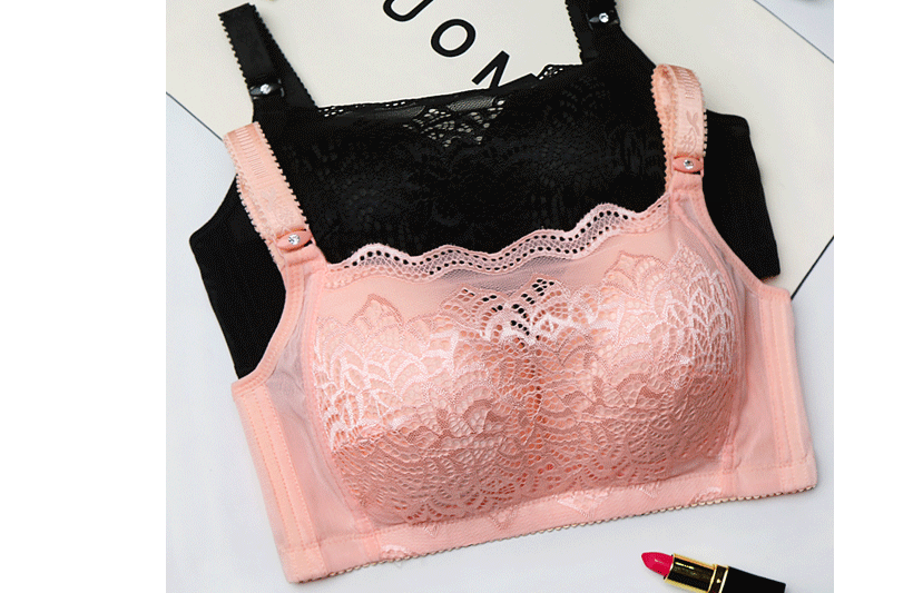 Plus Size Wireless Lace Bra