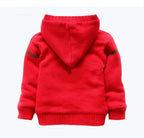 Children's Hooded Christmas Reindeer Fleece Sweater