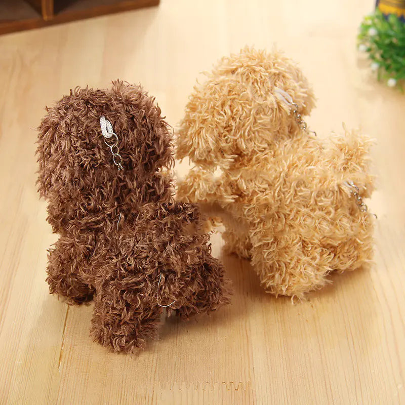 Cute Long-Haired Dog Plush Toy Keychain (Teddy Dog) | Accessory
