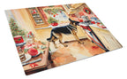 German Shepherd Christmas Cookies Glass Cutting Board