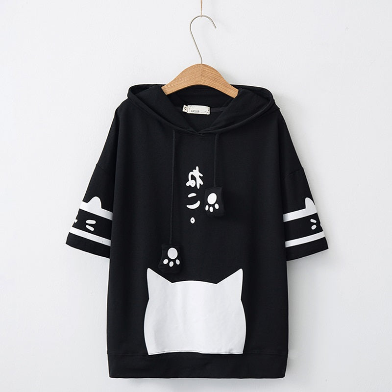 Harajuku Kawaii Cat Ear Hoodie for Girls