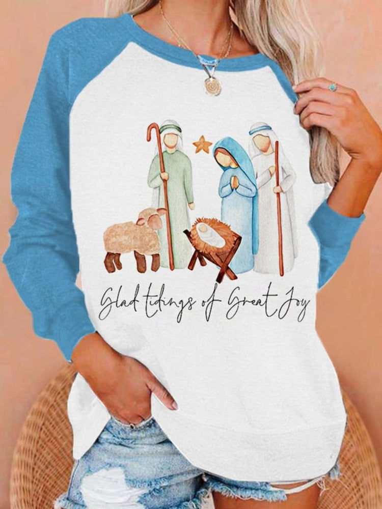 2022 Women's Christmas Sweatshirt with 3D Snowman Print | Streetwear