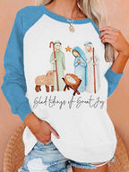 2022 Women's Christmas Sweatshirt with 3D Snowman Print | Streetwear