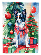 Papillon Christmas Garden Flag