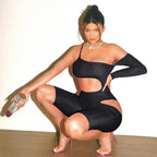 2020 Summer Women's Sexy Cutout Bodysuit Outfit