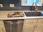 German Shepherd Christmas Cookies Dish Drying Mat