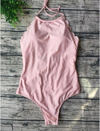New Solid Color One-Piece Swimwear
