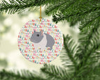 South African Hamster Christmas Ceramic Ornament