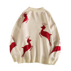 New Jacquard Christmas Loose Knit Sweater