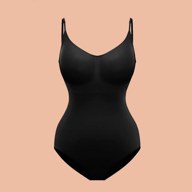 Seamless Body Shaping Bodysuit with Open Crotch