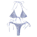 Juntong 2023 New Sexy Ruffled Print Bikini Set