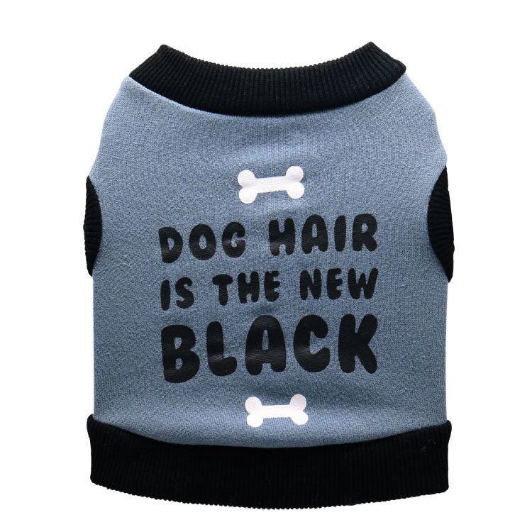 Fleece Fabric Small Dog Vest with Bone Design