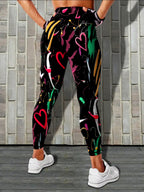 Christmas Turkey Pattern Women's Digital Print Leggings