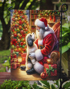 Havanese and Santa Claus Garden Flag