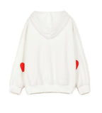 Kawaii Fleece Hooded Pullover with Big Pocket, Pink | Streetwear