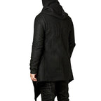 Unisex Loose Fit Hooded Trench Coat with Pockets