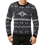Snowflake Christmas Men's Crew Neck Sweater