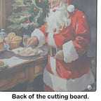 Cookies with Santa Claus Glass Cutting Board