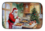 Cookies with Santa Claus Father Christmas Dish Drying Mat