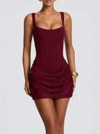 Tube Top Short Strap Bodycon Mini Dress