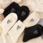 Plus Velvet Extra Thick Mink Cashmere Socks for Women