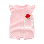 Baby Cotton Bodysuit Set for Summer (0-2 Years Old)