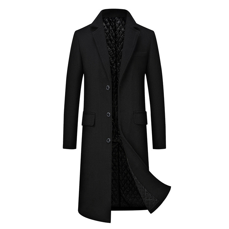 Men's Casual Plus Cotton Long Coat