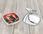 Fawn Pug Christmas Compact Mirror